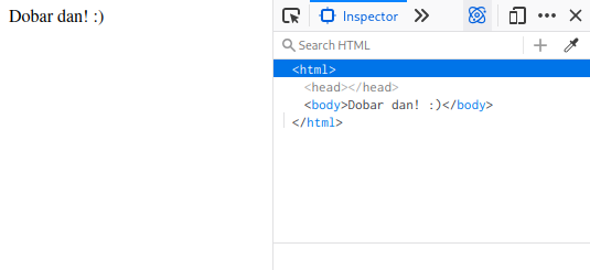 HTML dokument - posle pozivanja komande document.write